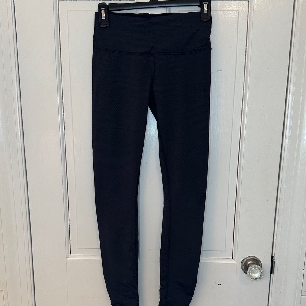 Prana Black Textured Leggings size‎ XS EUC